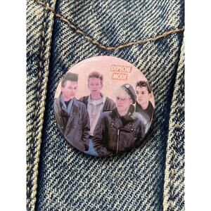 Depeche Mode Pinback Vintage Button Badge Music Pin 80s Retro #128